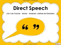 Direct Speech - Year 3 and 4